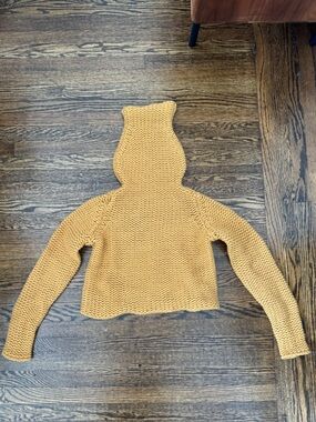 Max Mara Mustard exaggerated turtleneck Knit Sweater